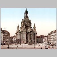 Frauenkirche Dresden, Foto Library of Congress, um 1898, Wikipedia.jpg